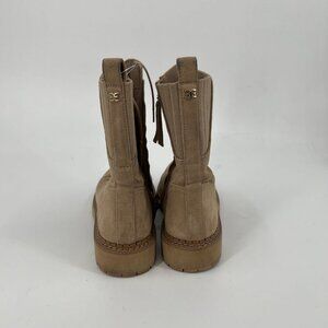 Sam Edelman Tan Suede Lace Up Boots | Size 7